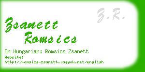 zsanett romsics business card